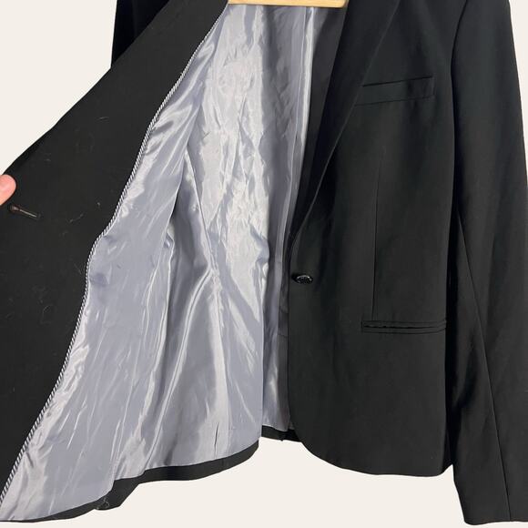 Calvin Klein Women’s Black Single Breasted Blazer Jacket 2 - Picture 2 of 7